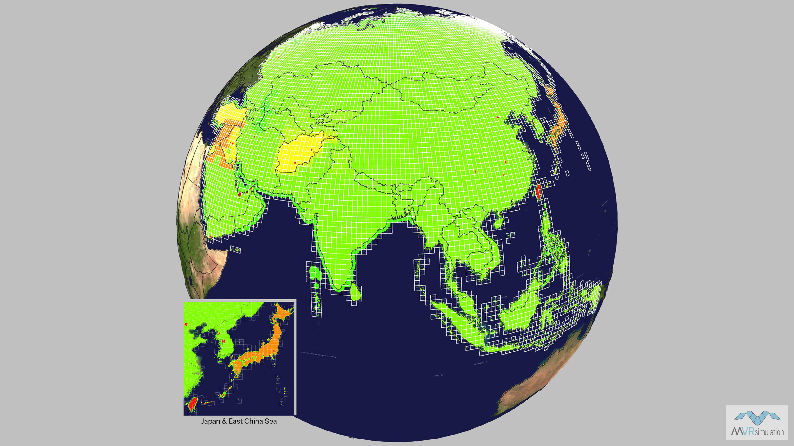 Asia & Middle East Coverage Map