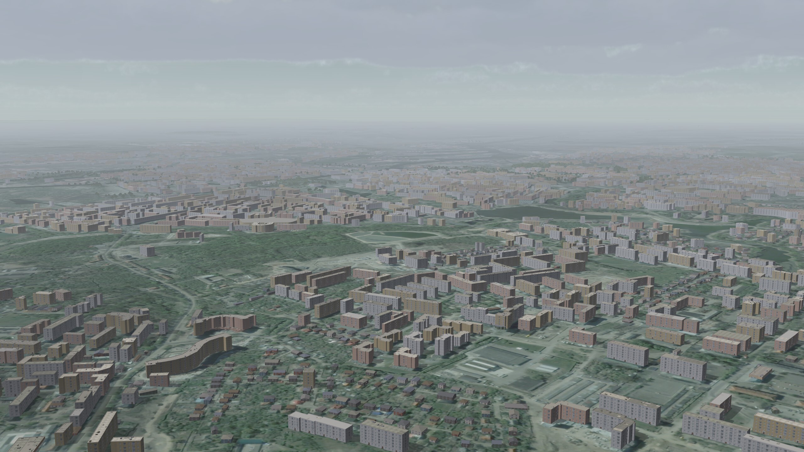 VRSG scene of Kaliningrad, Russia as part of the Europe terrain drive.