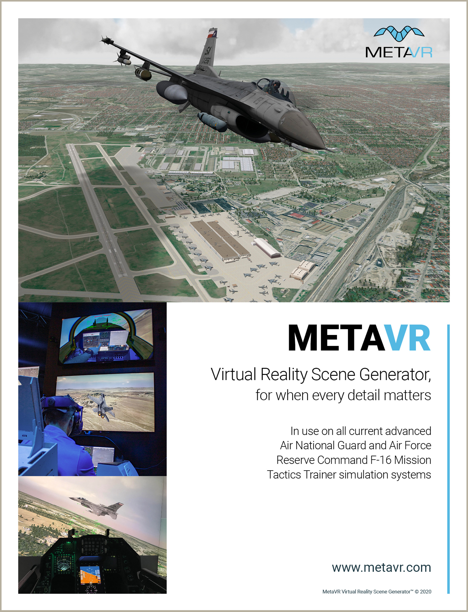 MetaVR ad in March 2020 issue of Shephard's Military Technology and Simulation News (MTSN).