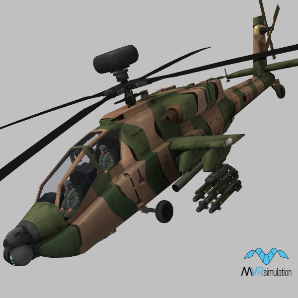 AH-64D.JP.camo 3D Model | MVRsimulation