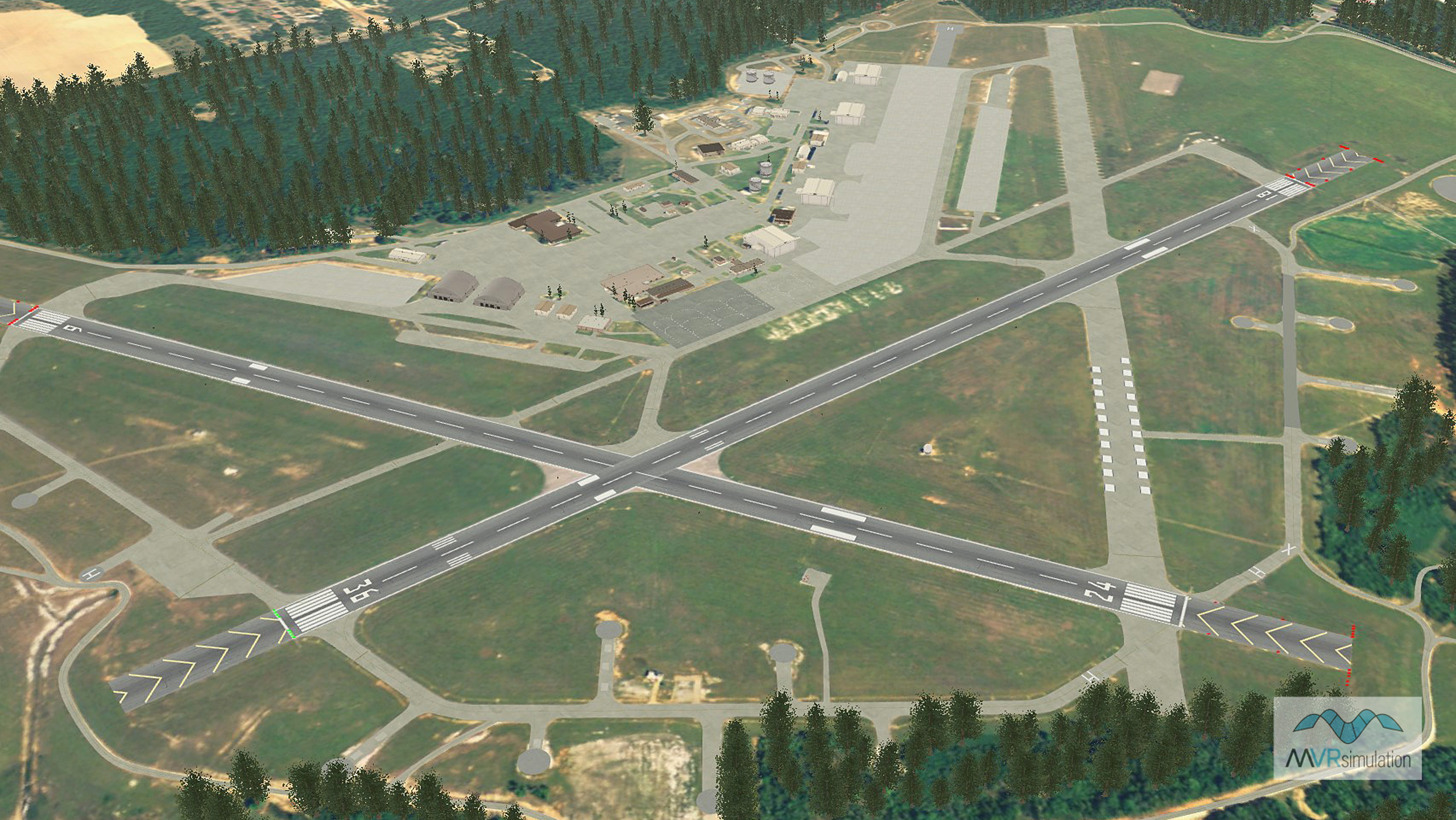 Cairns Airfield at Ft. Rucker (KOZR) MVRsimulation